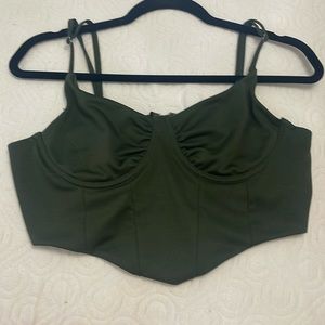 cropped corsette top